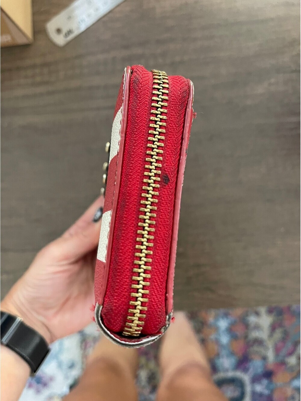 Kate Spade | Striped Zip Around Wallet - Picture 5 of 14